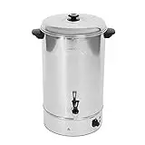 Buffalo, hervidor de agua de llenado manual, 40 l, 630 x 433 x 440 mm, calentador de acero inoxidable