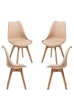 Regalos Miguel - Packs Sillas Comedor - Pack 4 Sillas Synk Basic - Beige Tapioca