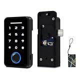 YiToo Cerradura inteligente para gabinete, sin taladro, magnética, sin llave, digital, RFID, Bluetooth, huella dactilar, cerradura de cajón para seguridad infantil, armario de adultos, armarios de