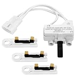 XIHIRCD 3406107 Repuesto Interruptor de Puerta de Secadora para Whirlpool Kenmore Maytag para Reemplazar 3406109 3405100 3405101 3406100 3406101 con 3uds 3392519 Fusibles Térmicos para Secadora