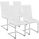 TecTake Set de sillas cantilever de comedor (4x blanco | Nr. 402554)