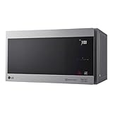 LG Microondas MS2595CIS con tecnología Smart Inverter 25 litros de capacidad, 1000 W, programas automáticos, niveles de potencia ajustables y función EasyClean, color plateado
