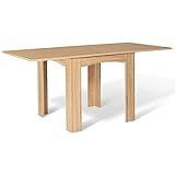 IDMarket - Mesa de comedor extensible rectangular Dona 6-8 personas haya 80-160 cm