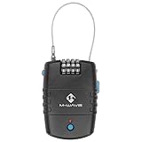 M-Wave - Cerradura de Alarma Lock'n'Roll Alarm, Negra, Talla única
