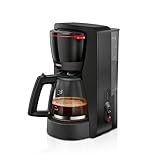 Bosch - Cafetera de Goteo, Jarra de Cristal Ergonómica, Depósito de Agua Extraible, Filtro Extraible, Apagado Automático, Anti Goteo, Negro, TKA2M113