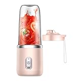Licuadoras Sandía, Licuadora de Batidos y Jugos, Exprimidor Portátil, Licuadoras Para Batidos, Exprimidor de Frutas, Recargable Por USB con 6 Cuchillas, Licuadoras Pequeñas, Mezclador Licuadoras
