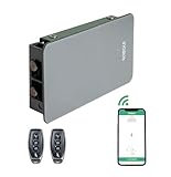 ARREGUI KAMO CI20PRC Cerradura de Seguridad Invisible para Puerta Control con Smartphone y Mando | Antirrobo | Anti Okupas | Cerradura Electrónica para Puerta con Bluetooth | Cerrojo Interior | Plata