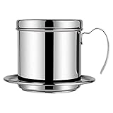 Giilayky Filtro de café Vietnamita portátil Prensa de café Reutilizable Phin Infusor colador Olla café infusor Manual de café
