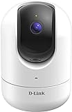 D-Link DCS-8526LH Cámara WiFi Full HD con giro motorizado, seguimiento personas, visión nocturna, detección personas que manda alerta y graba vídeo en la nube, Alexa, puerto red LAN, ONVIF, blanca