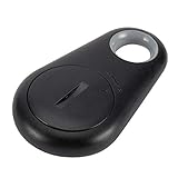 Buscador Inteligente Anti-pérdida Mini Bluetooth Tracker Bag Monedero Llave Pet Buscador Anti-perdida Localizador Alarma para niños Bolsa Cartera Llaves Smartphone(Negro)