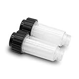 2X Filtro de Agua Que Incluye Inserto de Filtro (5.731-050.0) para Todas Las lavadoras a presión Karcher con conexión de Agua de 3/4 de Pulgada como Karcher K2-K7 Compatible con 4.730-059.0