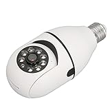 Camara Vigilancia WiFi Interior Exterior, Cámara de Seguridad con Bombilla, Camera vigilância, 360 ​​Grados 1080p Cámara de Vigilancia HD Bulb Inteligente Panorámica para el Hogar