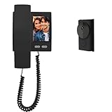 Videoportero Inalambrico Exterior 1080P Timbre Inalámbrico con Cámara IP44 Impermeable Video Doorbell con Pantalla IPS de 3,5 Pulgadas, Audio Bidireccional, Visión Nocturna, No Requiere WiFi