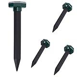4X Repelente ultrasónico para Topos, Repelente Solar para Topos Repelente para ahuyentador de Topos, Repelente para Topos, Repelente para Topos, ahuyentador para Topos y Serpientes