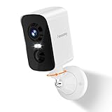 fanxiang Camara Vigilancia WiFi Exterior/Interior sin Cables, Cámara de Seguridad Inalámbrica 300° Rotación con Batería Recargable, 10M Visión Nocturna Colorida, detección AI, PIR, IP65