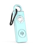 TECKNET Alarma Personal de Emergencia, 130dB con Luz Estroboscópica, Recargable, Llavero de Alarma de Seguridad para Ancianos/Mujeres/Niños/Alarmas de Seguridad de Autodefensa