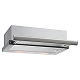 TEKA Campana Extractora 60 cm Extensible 2 Velocidades Intensiva Recirculación Acero Inoxidable Luces LED