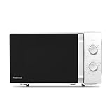 Toshiba MW2-MM20P(WH) - Microonde a microonde, 20 l, 800 W, 5 livelli di potenza con pratica funzione di scongelamento, illuminazione a LED interno/Bianco