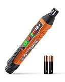 Detector de Gas Natural TopTes PT177 con Alarma Audible y Visual, para Detectar Metano y Propano en Casa o Autocaravana (Incluye 2 Baterías) - Naranja
