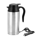 Nikou Hervidor 24v - Botella de Calentador de Agua portátil de 24V de Viaje for Coche y hervidor de Agua for Beber té y café (750 ml)