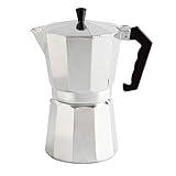 Quid CAFETERA 3T Easy Coffee Alum INDUC QD, Acero Inoxidable, Aluminio, 3 Tazas
