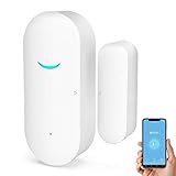 Sensores WiFi para Puerta y Ventana, Alarma Inteligente Tuya con Control de aplicación de notificación Gratuita, Sistema de Alarma de Seguridad para el hogar,Compatible con Alexa,(1)