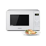 Panasonic NN-GD34HWSUG Inverter Horno Microondas y Grill con Plato Giratorio, 23 Litros, Acero Inoxidable, 1000 W, Grill de 1000 W, 13 Programas Automáticos, Rejilla, Blanco