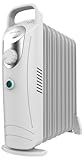 Cecotec Radiador Eléctrico de Aceite Bajo Consumo 9 Módulos ReadyWarm 900 Space White. 1000W, Uso Sencillo, Mango para Transporte, Sistema de Seguridad, Ideal para 15 m², Blanco