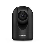 Foscam - R4M-B - Cámara IP Interior motorizada 4MP Negro - Cámara Wi-FI con Consulta y Control a Distancia 24 Horas / 7 días - Detección de Movimiento y Alerta Push