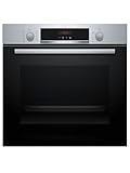 Bosch - Horno Multifunción Pirolítico, Serie 4, 60 cm. de ancho, Asistente de limpieza, Acero, HBA574ES3