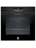 Balay - Horno multifunción con función freidora de aire, 60 cm, Pirólisis y Aqualisis, Control táctil, 40 recetas, Raíles Flex, Cristal Negro, 3HB5879N7