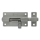 Amig - Pasador de Sobreponer para Puertas Mod.800 | Pestillo de Seguridad para Cierre Horizontal o Vertical | De Acero Inoxidable | Medidas: 25 x 16 mm | Incluye Tirafondos