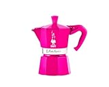 Bialetti Cafetera Moka Express Dolce Vita color fucsia 3 tazas 130 ml