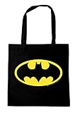 Logoshirt®️ DC Comics - Batman Logo I Sac de courses - Sac Cabas réutilisables I negro I Diseño original con licencia