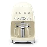 Smeg Cafetera estilo retro, 17,3 x 12,8 x 11,3, color crema