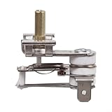 Interruptor controlador de temperatura, termostato de horno eléctrico, repuesto de piezas de reparación de horno, con ángulo de rotación de 180 grados, fácil de usar (10 A)