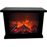 Technoline T9800 - Chimenea decorativa LED de Plástico, Moderna, Negro (29 x 11 x 19 cm)