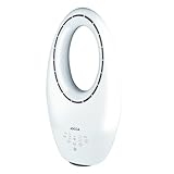 Ventilador sin Aspas con Control Remoto | 3 Velocidades | Oscilación Automática | Luz LED con 4 Luces Intercambiables | Temporizador hasta 7.5h | Funcionamiento Silencioso | Diseño Seguro y Moderno