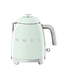 Smeg KLF05PGEU Electric Kettle with a Capacity of 0.8l and a Power of 1400 W KLF05PGEU-pastel Green, Plastic, Black