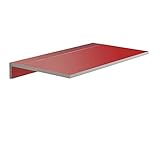 Mesa de Cocina Abaitble - Modelo Montes - Color Rojo/Plata - Material MDF/Metal - Medidas 80 x 10/50 x 40 cm