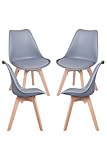 Regalos Miguel - Packs Sillas Comedor - Pack 4 Sillas Synk Basic - Gris Claro