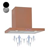Klarstein Campana Extractora, Extractor de Cocina con Filtro de Aluminio Anti Grasa Apto para Lavavajillas, Campanas Extractoras Flujo de Aire 600m³/h, Luces LED, Bajo Consumo Clase A++