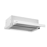 Cata Campana Extractora Telescópica TFH 6430 GWH/B 4 Niveles de Extracción 3+1 TURBO Panel de Control Táctil Motor Brushless Extra Silencioso Iluminación LED Fácil Instalación Ancho 60cm Color Blanco