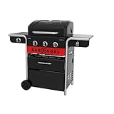 Char-Broil Barbacoa Híbrido Gas-Carbón Gas2Coal 2.0 3B - Superficie de cocción 62 x 43 cm