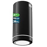 Cecotec Campana Extractora 38Cm En Isla Redonda Bolero Flux Ire 388000 Black A++. Acabado En Negro, Succión 800M3/H, Motor 210W, Control Electrónico, Panel Led, Filtro Carbono