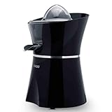 Sogo Exprimidor eléctrico de Zumo de Naranja, Limón y Cítricos con 2 Conos| Antigotéo | Automático | 0,55 Litros| Muy potente - 600w | Negro (SS-5190)