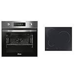 Candy FIDCP X625 L, Horno Multifunción, 70L, 1 Bandeja y 1 Rejilla, Ventilador Radial & CI633C/E1, Placa Inducción, 3 Zonas, 60CM, 9 Niveles de Potencia, 7,2KW, Mandos Centrales