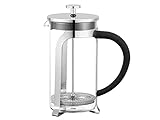 V I E R - Cafetera Francesa con filtro LIZ 350 ml (12 Onz) Prensa Café, Cafetera de émbolo. Cristal de Borosilicato de Filtro inoxidable 304 (18/10) en el interior.