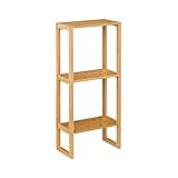 THINIA HOME Estantería Modular en Bambú con 3 Niveles Canoply 84x35x20cm