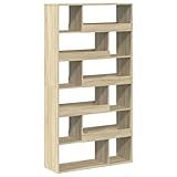 vidaXL Separador de ambientes Madera Roble Sonoma 100x33x187,5 cm, Separador de ambientes, Separador de Dormitorio, Separador de librería